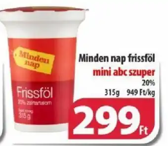 Coop Minden nap frissföl mini abc szuper 315g ajánlat