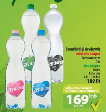 Coop Szentkirályi ásványvíz 1.5l ajánlat