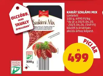 PENNY KARÁT SZALÁMI MIX 100g ajánlat