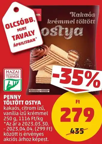 PENNY PENNY TÖLTÖTT OSTYA 250g ajánlat