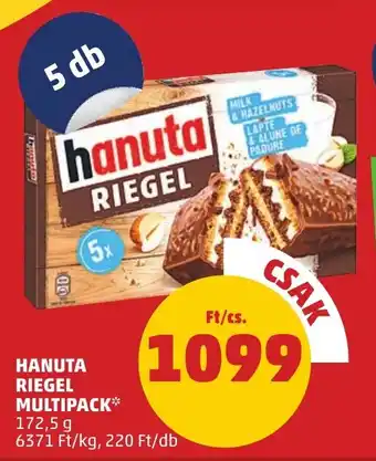 PENNY HANUTA RIEGEL MULTIPACK 172,5 g ajánlat