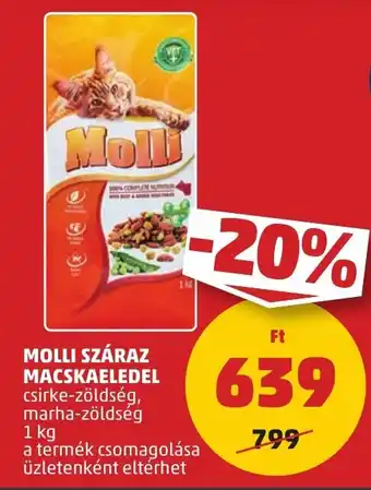 PENNY MOLLI SZÁRAZ MACSKAELEDEL 1kg ajánlat