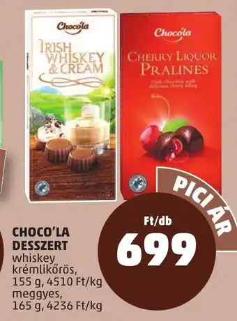 PENNY CHOCO'LA DESSZERT 155g, 165g ajánlat