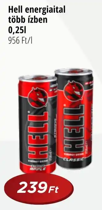 Real Hell energiaital több ízben 0.25l ajánlat