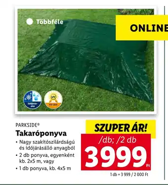 Lidl PARKSIDE® Takaróponyva 1db; /2 db ajánlat