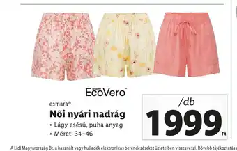 Lidl EsmaraⓇ Női nyári nadrág 1db ajánlat