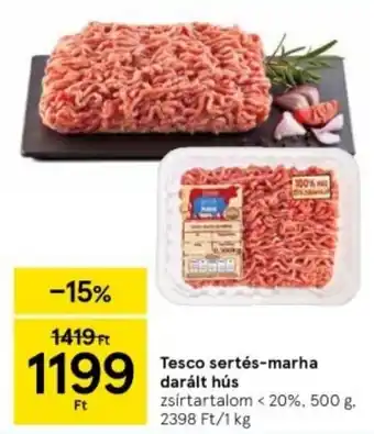 Tesco Tesco sertés-marha darált hús 500g ajánlat