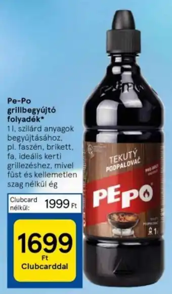 Tesco Pe-Po grillbegyújtó folyadék 1l ajánlat