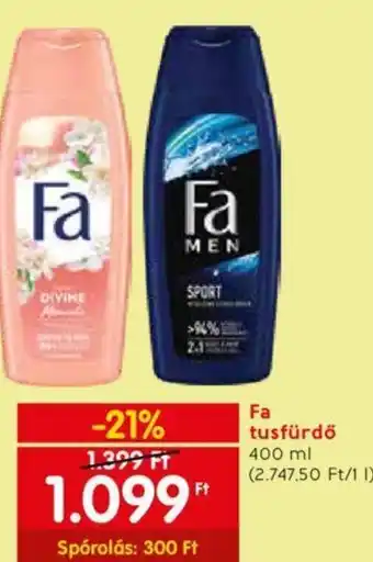 Spar Fa tusfürdő 400 ml ajánlat