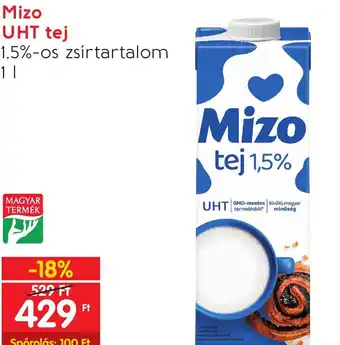 Spar Mizo UHT tej 1l ajánlat