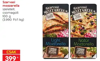 Spar Szarvasi mozzarella 100g ajánlat