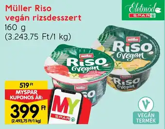 Müller Riso vegán rizsdesszert 160 g