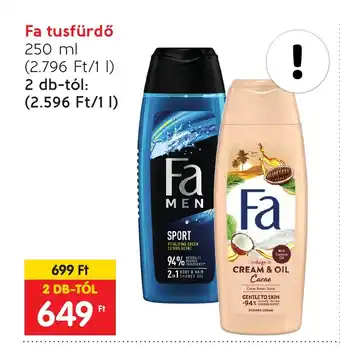 Spar Fa tusfürdő 250ml ajánlat