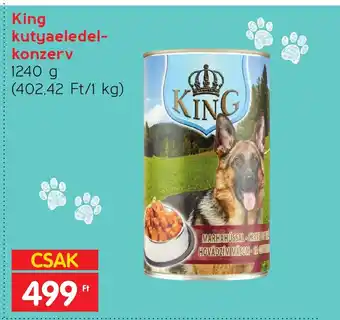 Spar King kutyaeledel- konzerv 1240g ajánlat