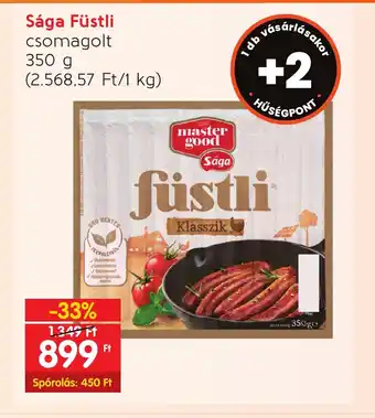 Sága Füstli csomagolt 350 g