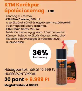 Spar KTM Kerékpár ápolási csomag -1 db ajánlat