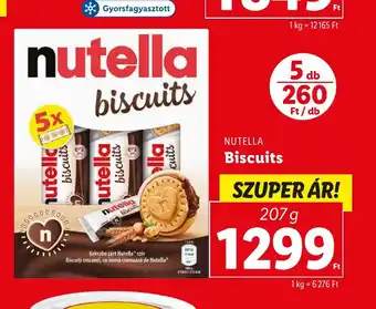 Lidl NUTELLA Biscuits 207g ajánlat