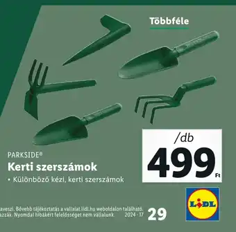 Lidl PARKSIDE® Kerti szerszámok 1db ajánlat