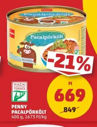 PENNY PENNY PACALPÖRKÖLT 400 g ajánlat