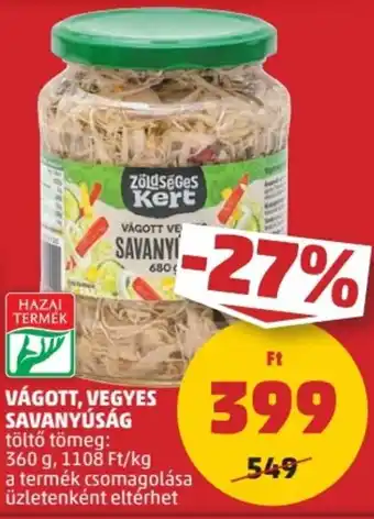 PENNY VÁGOTT, VEGYES SAVANYÚSÁG 360 g ajánlat