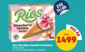 PENNY RIOS TÖLCSÉRES JÉGKRÉM MULTIPACK 6 x 120 ml ajánlat