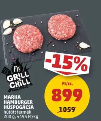 PENNY MARHA HAMBURGER HÚSPOGÁCSA 200 g ajánlat