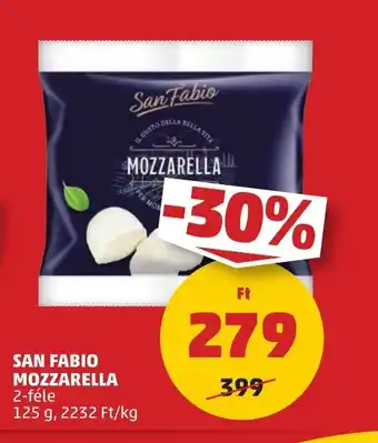 PENNY SAN FABIO MOZZARELLA 125g ajánlat