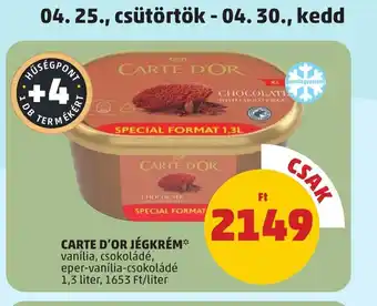 PENNY CARTE D'OR JÉGKRÉM 1,3l ajánlat