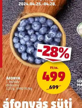 PENNY ÁFONYA 125g ajánlat