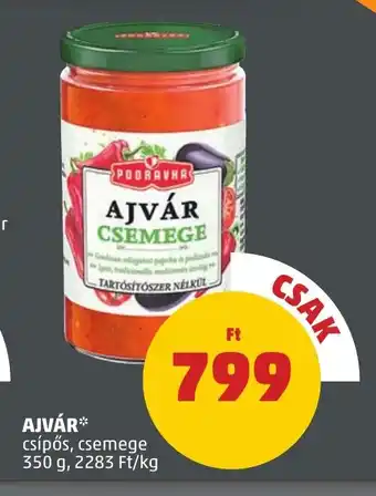 PENNY AJVÁR 350g ajánlat