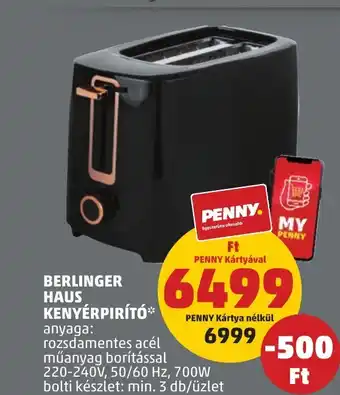 BERLINGER HAUS KENYÉRPIRÍTÓ