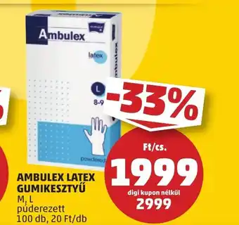 AMBULEX LATEX GUMIKESZTYŰ