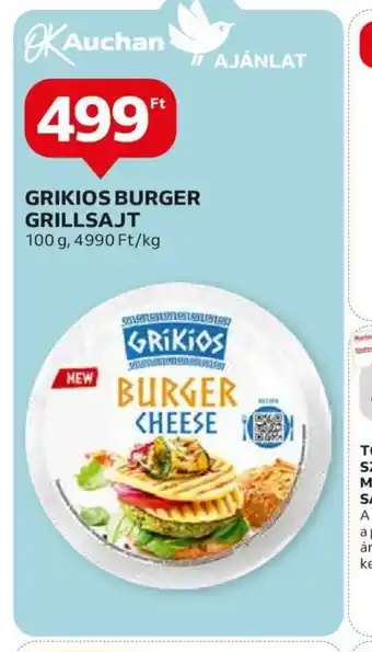 Auchan GRIKIOS BURGER GRILLSAJT 100g ajánlat