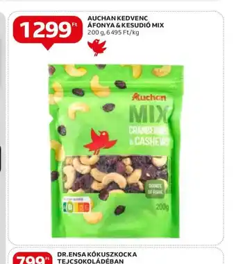 Auchan AUCHAN KEDVENC ÁFONYA & KESUDIÓ MIX 200g ajánlat