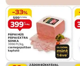 Auchan PÁPAI HÚS PÁPAI EXTRA SONKA 10dkg ajánlat