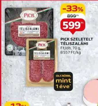 Auchan PICK SZELETELT TÉLISZALÁMI 70g ajánlat