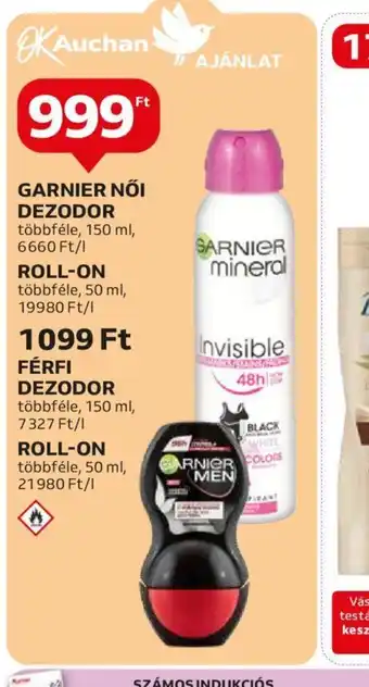 Auchan GARNIER NŐI DEZODOR 150ml ajánlat