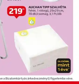 Auchan AUCHAN TIPP SZALVÉTA 70db ajánlat