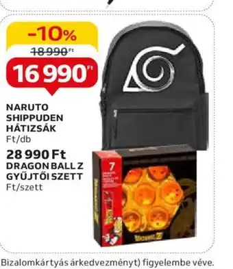 Auchan NARUTO SHIPPUDEN HÁTIZSÁK 1db ajánlat