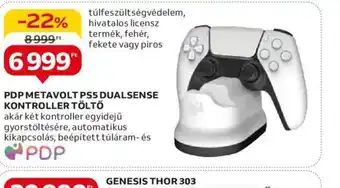 Auchan PDP METAVOLT PS5 DUALSENSE KONTROLLER TÖLTŐ ajánlat