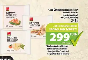 Coop Coop Ömlesztett sajtszeletek 100g ajánlat