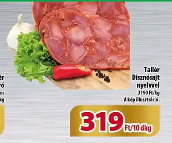 Coop Tallér Disznósajt nyelvvel 10dkg ajánlat