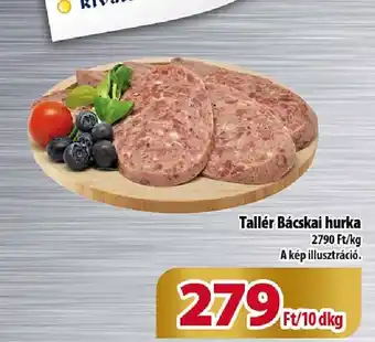 Coop Tallér Bácskai hurka 10dkg ajánlat