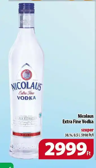 Coop Nicolaus Extra Fine Vodka 0,5l ajánlat