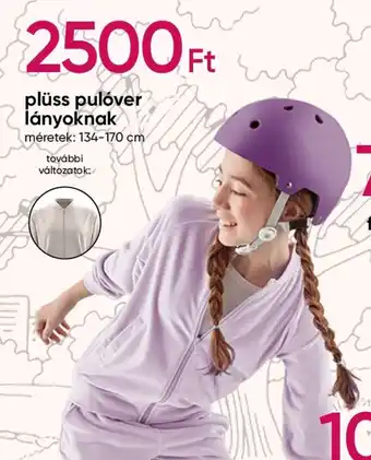 Plüss pulóver lányoknak