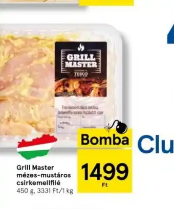Tesco GRILL MASTER mézes-mustáros csirkemellfilé 450g ajánlat