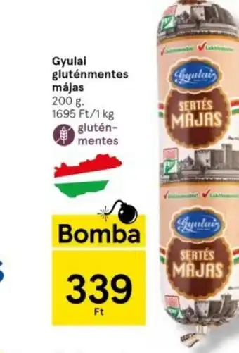 Tesco Gyulai gluténmentes májas 200 g ajánlat