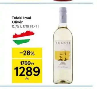 Tesco Teleki Irsai Olivér 0,75l ajánlat