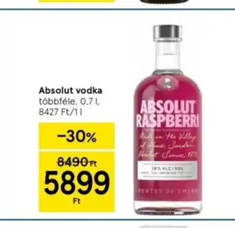 Tesco Absolut vodka 0,7l ajánlat