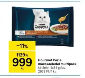 Tesco Gourmet Perle macskaeledel multipack 4x85g ajánlat